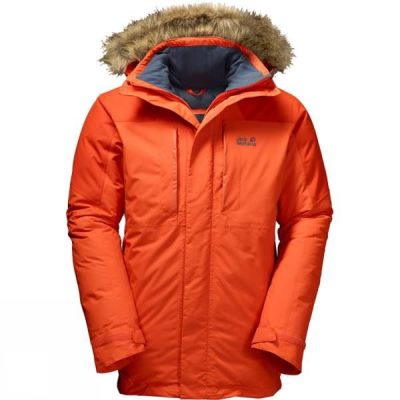 Parka Jack Wolfskin Newfoundland Hombre Naranjas - Chile IBE934276